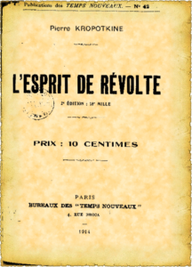 Couverture d’ouvrage : L'esprit de révolte